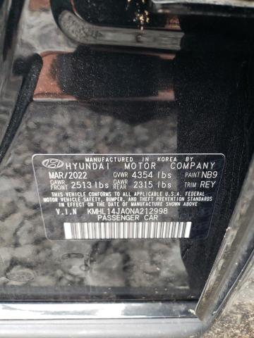 Photo 9 VIN: KMHL14JA0NA212998 - HYUNDAI SONATA SEL 