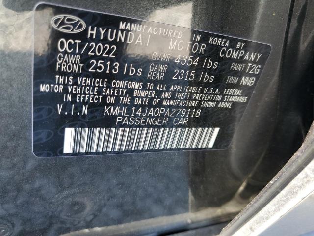 Photo 11 VIN: KMHL14JA0PA279118 - HYUNDAI SONATA SEL 