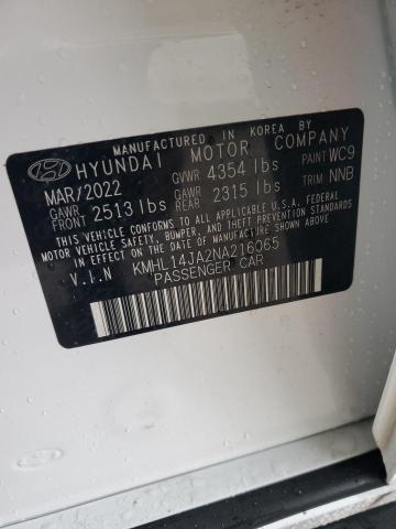 Photo 12 VIN: KMHL14JA2NA216065 - HYUNDAI SONATA 