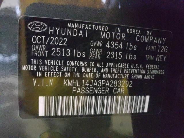 Photo 11 VIN: KMHL14JA3PA283292 - HYUNDAI SONATA SEL 