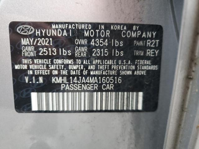 Photo 11 VIN: KMHL14JA4MA160516 - HYUNDAI SONATA 