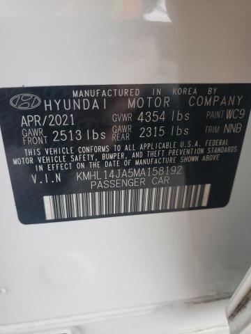 Photo 11 VIN: KMHL14JA5MA158192 - HYUNDAI SONATA SEL 