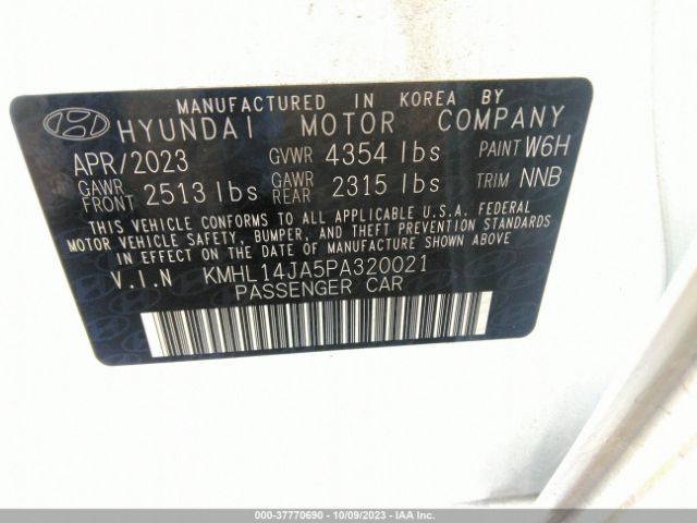 Photo 8 VIN: KMHL14JA5PA320021 - HYUNDAI SONATA 