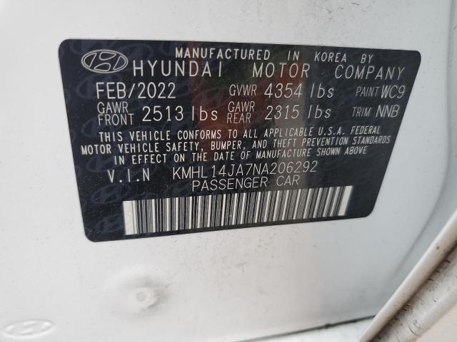 Photo 11 VIN: KMHL14JA7NA206292 - HYUNDAI SONATA 