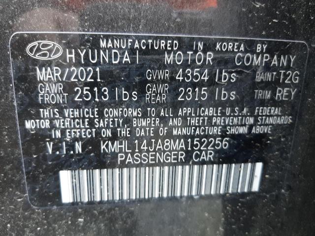 Photo 9 VIN: KMHL14JA8MA152256 - HYUNDAI SONATA SEL 