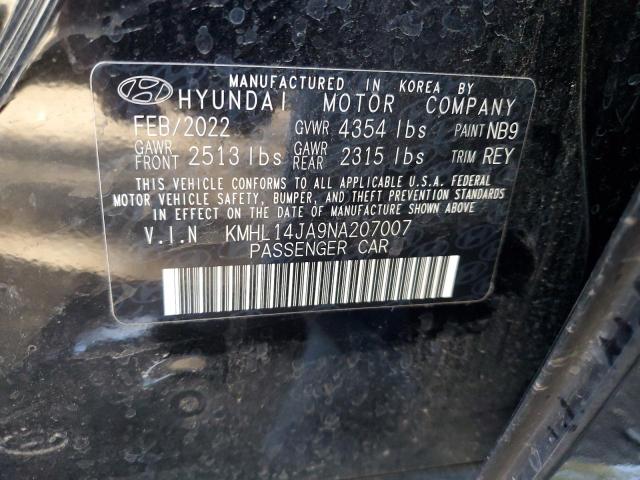 Photo 11 VIN: KMHL14JA9NA207007 - HYUNDAI SONATA 