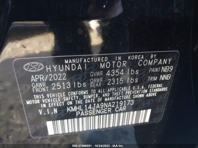 Photo 8 VIN: KMHL14JA9NA219173 - HYUNDAI SONATA 