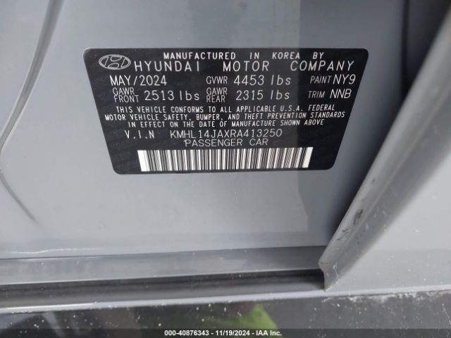 Photo 8 VIN: KMHL14JAXRA413250 - HYUNDAI SONATA 