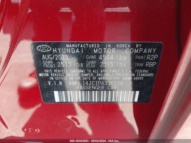 Photo 8 VIN: KMHL14JC1PA336556 - HYUNDAI SONATA 