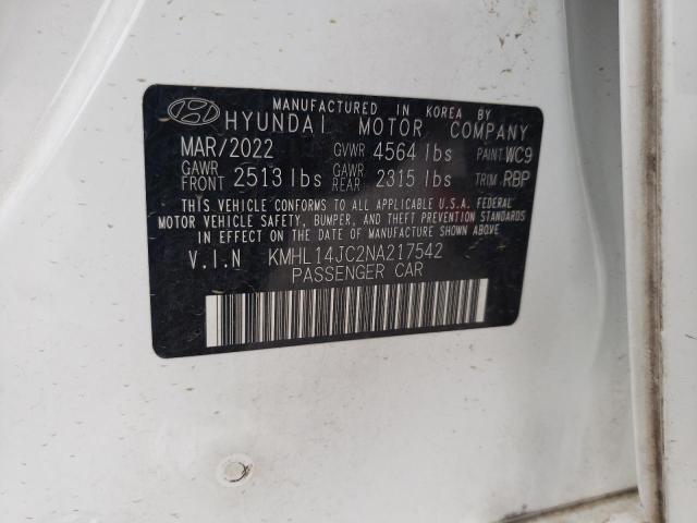 Photo 11 VIN: KMHL14JC2NA217542 - HYUNDAI SONATA N L 