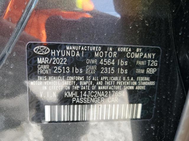 Photo 12 VIN: KMHL14JC2NA217654 - HYUNDAI SONATA 