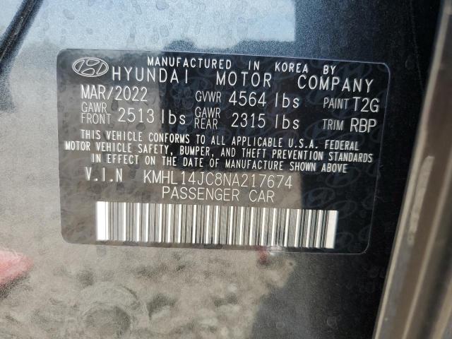 Photo 9 VIN: KMHL14JC8NA217674 - HYUNDAI SONATA SEL 