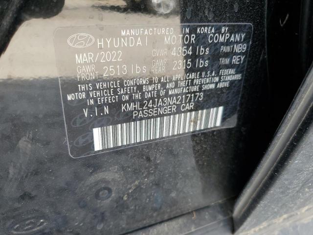 Photo 11 VIN: KMHL24JA3NA217173 - HYUNDAI SONATA 