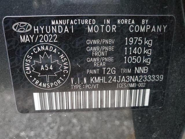 Photo 11 VIN: KMHL24JA3NA233339 - HYUNDAI SONATA SE 