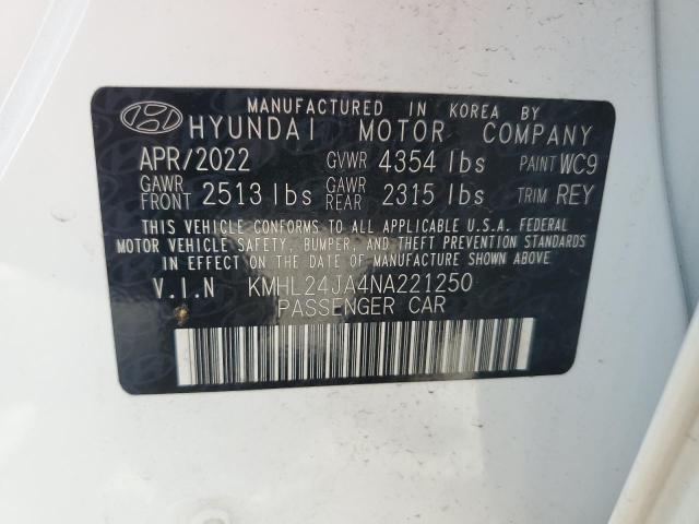 Photo 11 VIN: KMHL24JA4NA221250 - HYUNDAI SONATA SE 