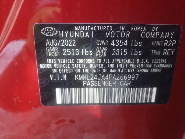 Photo 12 VIN: KMHL24JA4PA266997 - HYUNDAI SONATA SE 