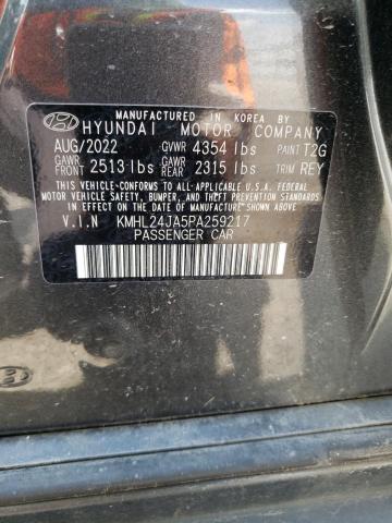 Photo 11 VIN: KMHL24JA5PA259217 - HYUNDAI SONATA SE 