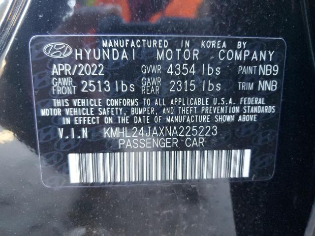 Photo 12 VIN: KMHL24JAXNA225223 - HYUNDAI SONATA SE 