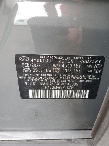 Photo 11 VIN: KMHL24JJ0NA048309 - HYUNDAI SONATA HYB 