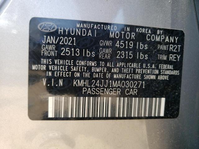 Photo 11 VIN: KMHL24JJ1MA030271 - HYUNDAI SONATA HYB 