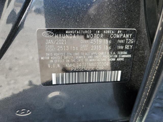 Photo 11 VIN: KMHL24JJ1MA030304 - HYUNDAI SONATA HYB 