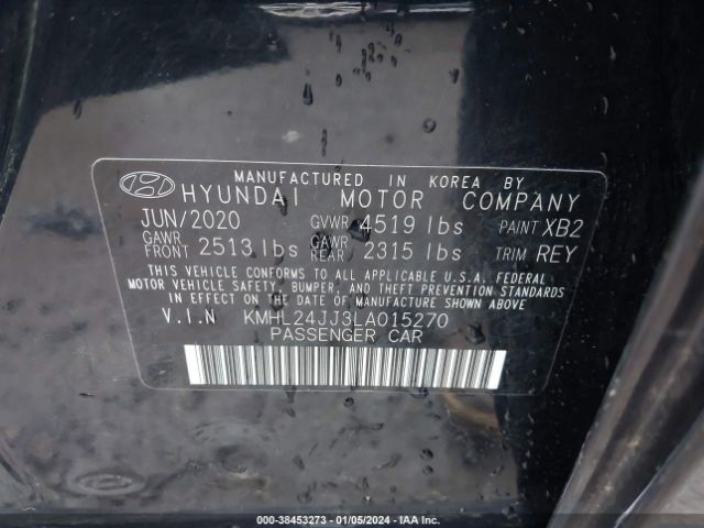 Photo 8 VIN: KMHL24JJ3LA015270 - HYUNDAI SONATA 