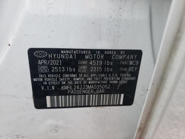 Photo 11 VIN: KMHL24JJ3MA035052 - HYUNDAI SONATA HYB 