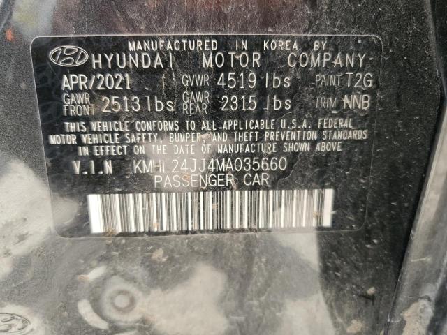 Photo 11 VIN: KMHL24JJ4MA035660 - HYUNDAI SONATA HYB 