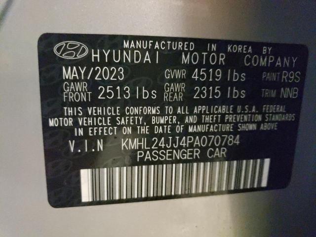 Photo 12 VIN: KMHL24JJ4PA070784 - HYUNDAI SONATA 