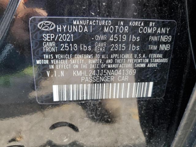 Photo 11 VIN: KMHL24JJ5NA041369 - HYUNDAI SONATA HYB 