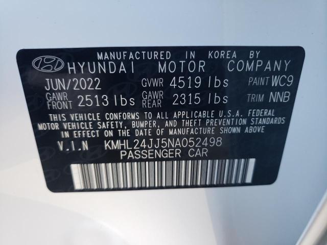 Photo 9 VIN: KMHL24JJ5NA052498 - HYUNDAI SONATA HYB 