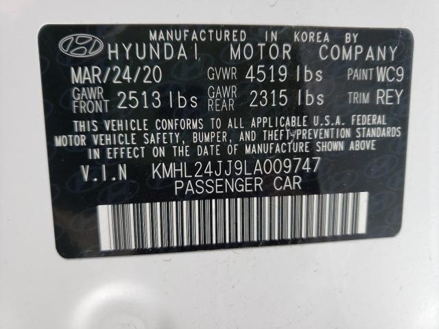 Photo 9 VIN: KMHL24JJ9LA009747 - HYUNDAI SONATA HYB 