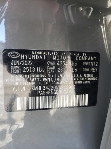 Photo 11 VIN: KMHL34J20NA243901 - HYUNDAI SONATA LIM 