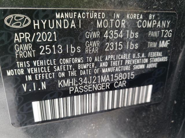 Photo 9 VIN: KMHL34J21MA158015 - HYUNDAI SONATA LIM 