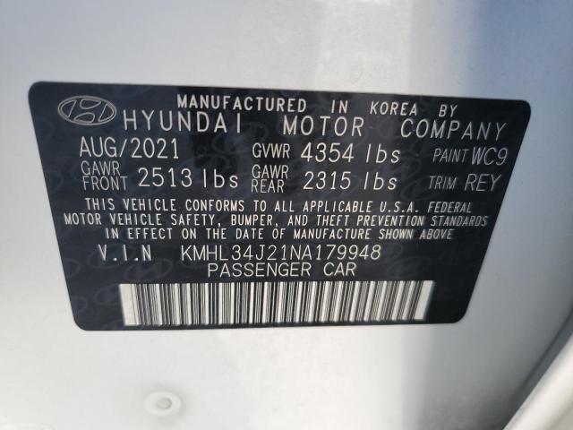 Photo 11 VIN: KMHL34J21NA179948 - HYUNDAI SONATA LIM 