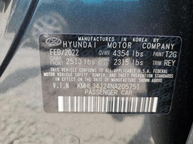 Photo 11 VIN: KMHL34J24NA205751 - HYUNDAI SONATA 