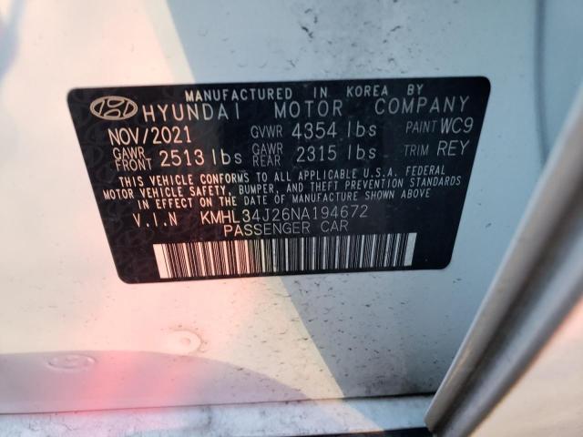 Photo 11 VIN: KMHL34J26NA194672 - HYUNDAI SONATA LIM 