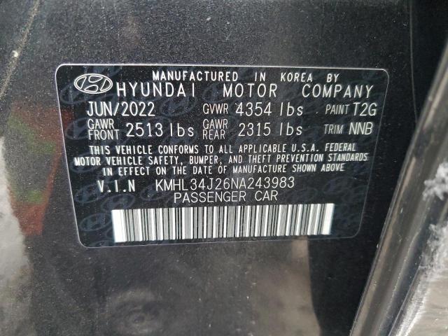 Photo 11 VIN: KMHL34J26NA243983 - HYUNDAI SONATA LIM 