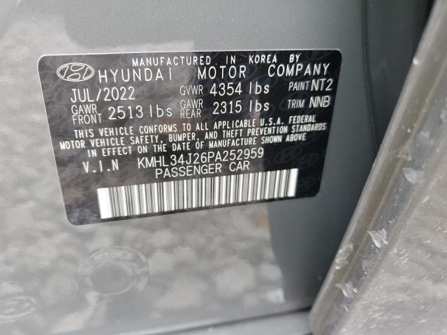 Photo 11 VIN: KMHL34J26PA252959 - HYUNDAI SONATA LIM 