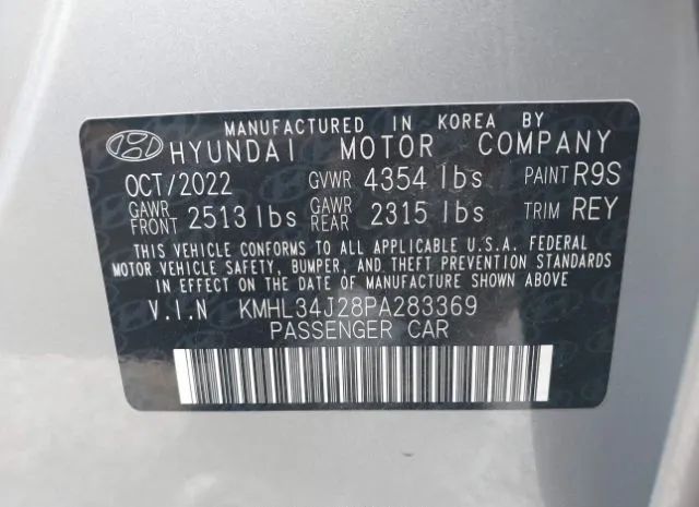 Photo 8 VIN: KMHL34J28PA283369 - HYUNDAI SONATA 