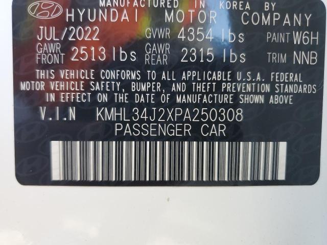 Photo 12 VIN: KMHL34J2XPA250308 - HYUNDAI SONATA LIM 