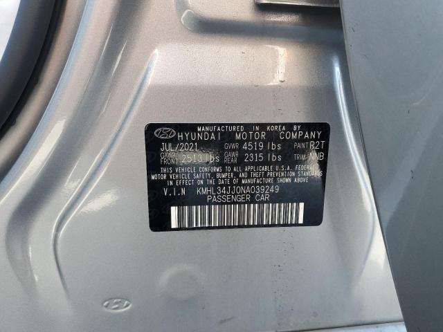 Photo 9 VIN: KMHL34JJ0NA039249 - HYUNDAI SONATA HYB 