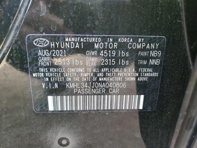 Photo 11 VIN: KMHL34JJ0NA040806 - HYUNDAI SONATA 