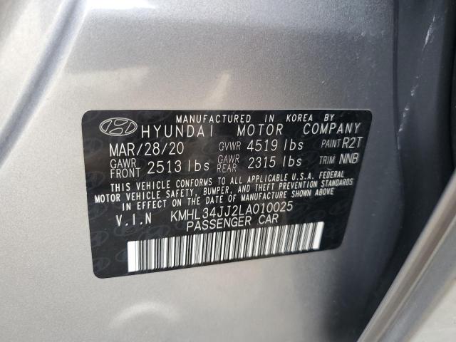 Photo 11 VIN: KMHL34JJ2LA010025 - HYUNDAI SONATA HYB 