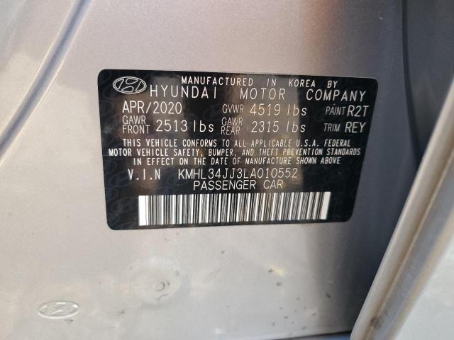 Photo 12 VIN: KMHL34JJ3LA010552 - HYUNDAI SONATA 