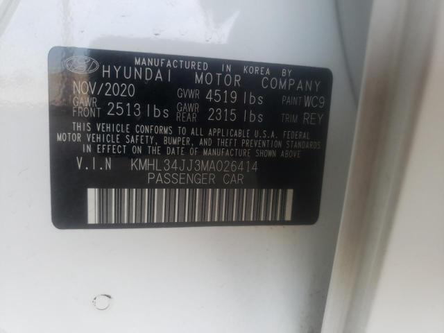 Photo 9 VIN: KMHL34JJ3MA026414 - HYUNDAI SONATA HYB 