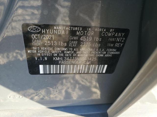 Photo 11 VIN: KMHL34JJ3NA043425 - HYUNDAI SONATA HYB 