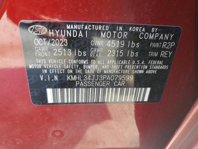 Photo 11 VIN: KMHL34JJ3PA079599 - HYUNDAI SONATA HYB 