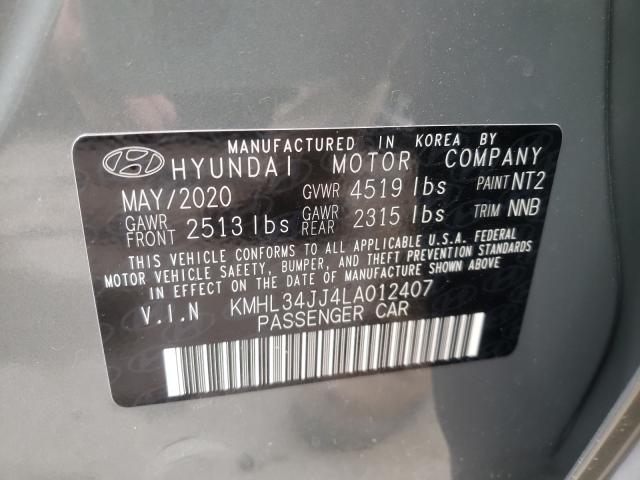 Photo 9 VIN: KMHL34JJ4LA012407 - HYUNDAI SONATA HYBRID 