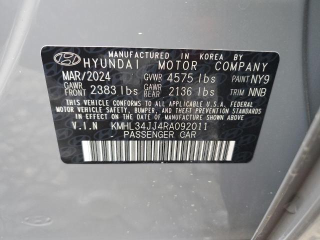 Photo 11 VIN: KMHL34JJ4RA092011 - HYUNDAI SONATA HYB 